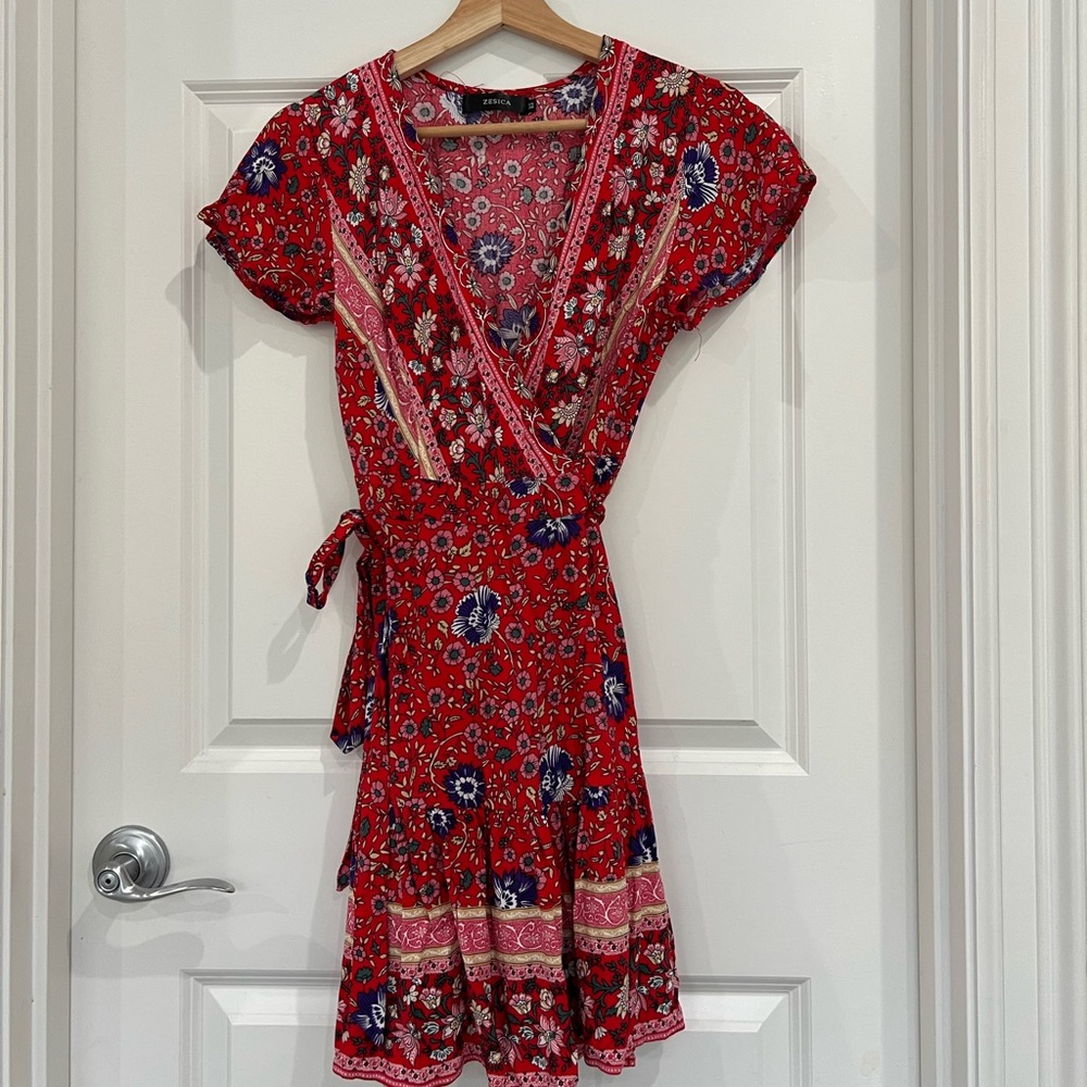 Zesica wrap around dress